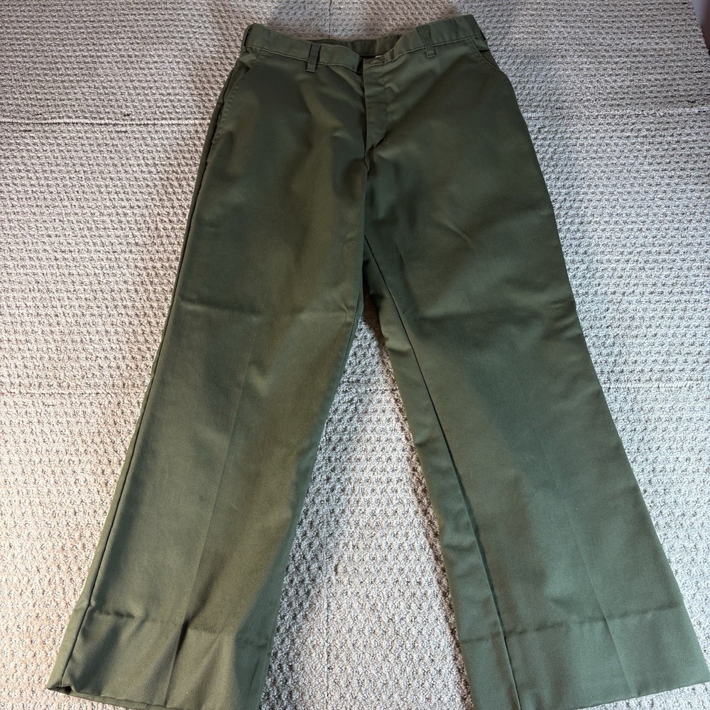 Boy Scouts Men's Classic Green Cargo Pants 33 waist